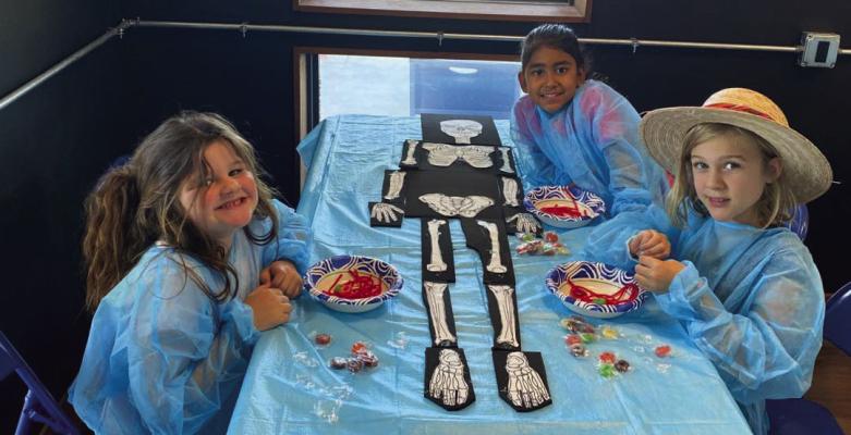 The Marathon Public Library held its Camp Curiosity recently, focusing on edible anatomy by building gummy vertebrae and candy spines. Science is just that much sweeter when it’s hands-on for Marathon students Avery Roberts, Amanda Aguilar, and Breck Adams. Photo courtesy of Marathon Public Library