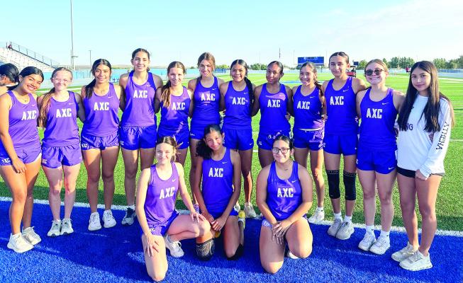 The Alpine High School girls’ cross-country team took first place this past Saturday in Balmorhea at the Oasis of West Texas meet, with a combined team total of 22 points; five of these ladies also placed in the top 10 individually. Courtesy photo