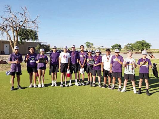 The AMS Fightin’ Buck golf team brought home some top prizes from the Wink Invitational last week. Courtesy photo