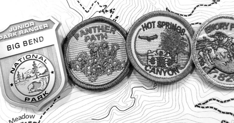 Junior Park Ranger badges that kids can earn. Courtesy photo