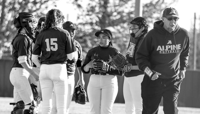 Coach Chris Virdell and the Alpine Lady Bucks are set for their first regular-season home game against Wink. Photo by Shawn Yorks