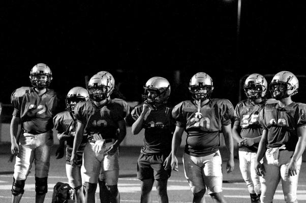 This year’s Alpine Fightin’ Bucks are suited out and ready to work on fundamentals at this past Saturday night’s Midnight Madness practice at Buck stadium. Photos by Felipe Fierro