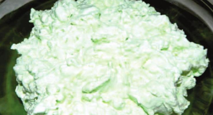 Cottage cheese jello salad.
