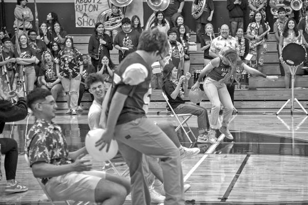 Pep rally shenanigans