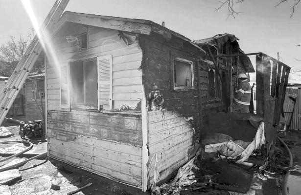 On Wednesday, December 11, just before noon, the Alpine Fire Department was notified of a structure fire at the 300 block of South 6th Street. Upon arrival, fire personnel ensured all victims were out of the house, and personnel also assisted multiple family pets out of the home. The fire was extinguished before it spread throughout the home and nearby structures, and one victim was assessed on the scene by Emergent EMS. Pets assessed by Alpine Animal Control. Courtesy photo