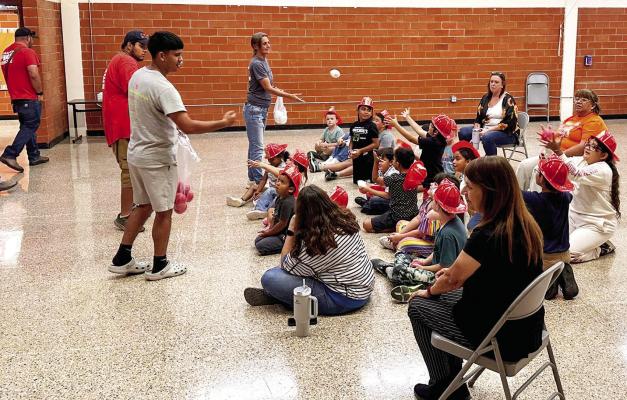 The Marathon Volunteer Fire Department took time on Monday to give the students of Marathon Elementary a presentation on fire prevention and safety for Fire Prevention Week. Photo courtesy of MVFD