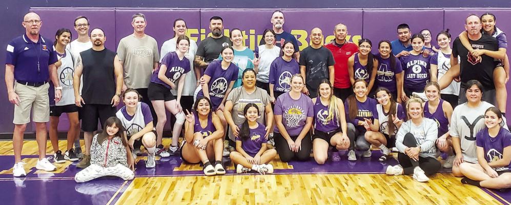 Lady Buck Basketball had Parent Practice on November 11. Parents participated in basketball drills along with their daughters. Courtesy photo