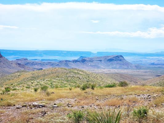 Big Bend National Park as seen from Sotol Vista with Santa Elena Canyon in the far distance. Photo by Kara Gerbert