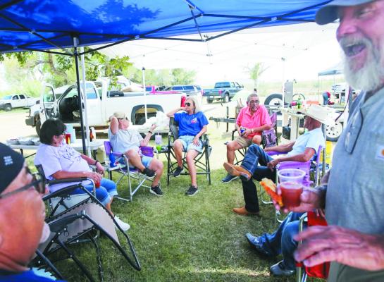 Folks know how to have a good time in Marathon, especially at their annual West Fest Cook-off held each year at Post Park. Photo courtesy of Visit Marathon Texas
