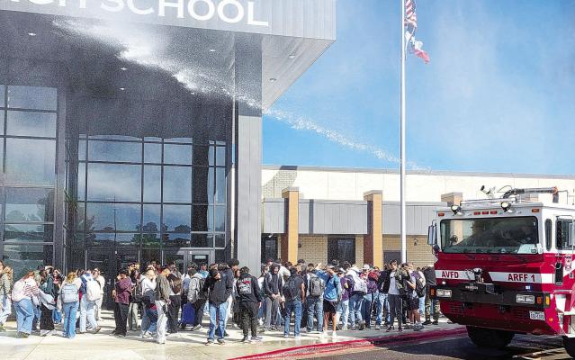 AHS students get their morning shower