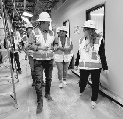 Touring the new high school