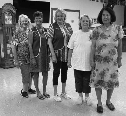 The Big Bend Post 79 of the American Legion Auxiliary recently installed their new officers for the 2024-2025 year. Pictured are President Sara Herman, Vice President Judy Stokes, Secretary Denna Parham, Treasurer Linda McAnally, and Chaplain Sara Bow. Courtesy photo