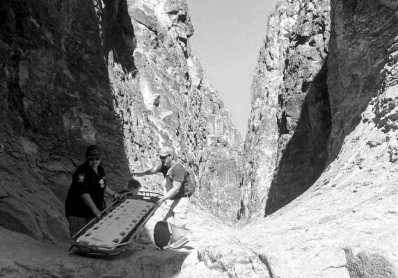The Terlingua Fire and EMS (TFEMS) along with rangers from Big Bend Ranch State Park (BBRSP) conducted a search and rescue last Friday in Closed Canyon at BBRSP. According to TFEMS the rescue took approximately two hours and was successful. Courtesy photo