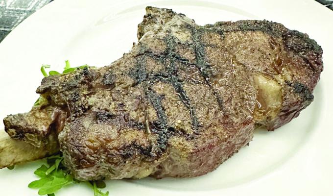 The Delmonico steak cooked to perfection, one of the many items the chef recommended on a recent trip to Nebraska. Photo by J.T. Maroney