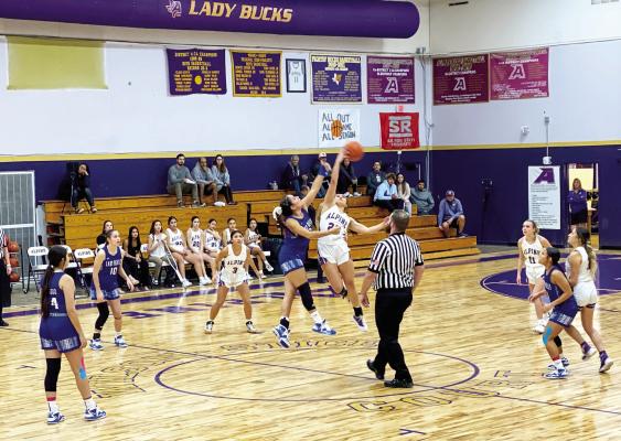 Alpine Lady Bucks tipped off their first district game against Presidio on Tuesday. The Lady Bucks would go on to win 47-37. They are scheduled to face Odessa Compass Academy tomorrow. Avalanche photo by J.T. Maroney