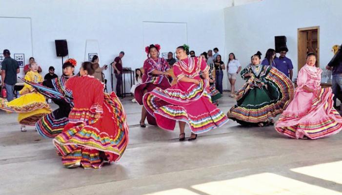 The Marfa ISD Ballet Folklórico Dance Team represented the Shorthorns during this year’s Chinati Community Day, hosted by the Chinati Foundation. Courtesy photo