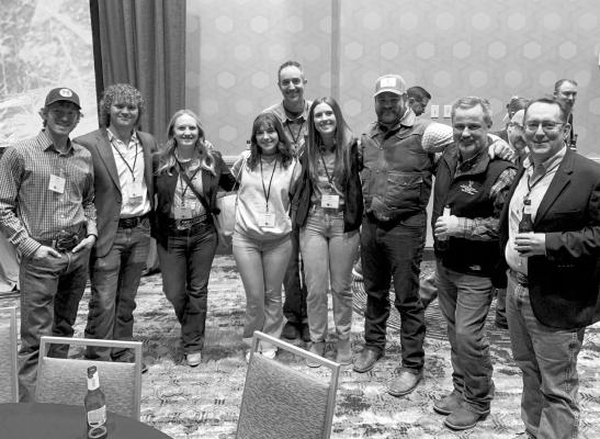 Faculty, staff, and students from the Borderlands Research Institute attended the Texas Chapter of the Wildlife Society’s annual conference last week and took time for a photo op. Photo courtesy of Alex Hettena