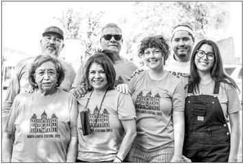 Marfa Chamber of Commerce members Albert Dominguez, Eddie Pallarez, Patrick Rivera, Consuelo Chavez, Virgie Pallarez, Abby Boyd, and Audrey Herrera. Photo by Sarah Vasquez