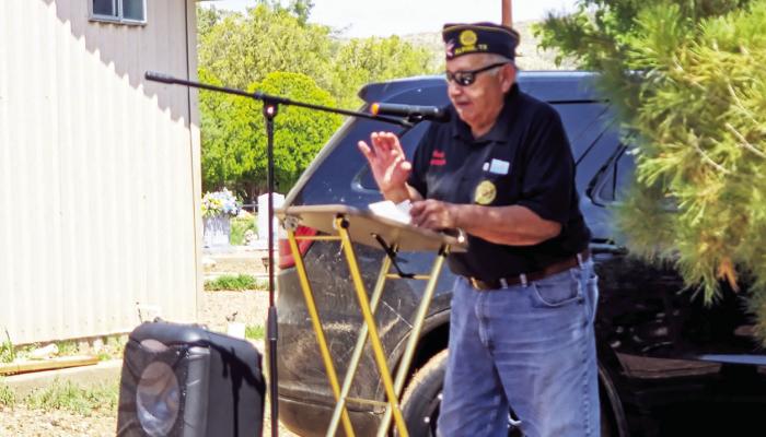 American Legion Big Bend Post #79 Commander Andy Ramos was the guest speaker at Saturday’s Holy Angels Cemetery fundraiser and Memorial Day honor celebration. Avalanche photo