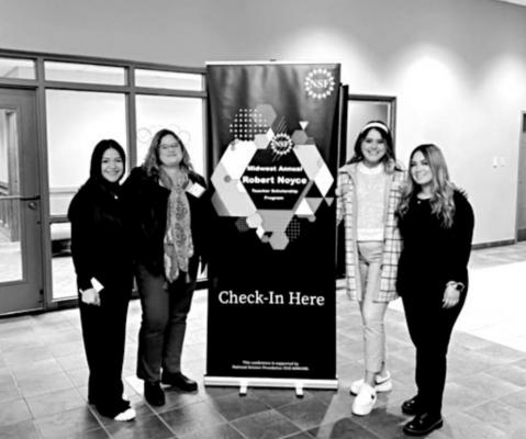 Noyce Scholars from Sul Ross recently presented at the National Science Foundation’s Midwest Conference. Courtesy photo
