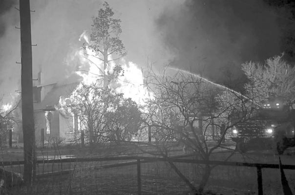 Border Patrol personnel rescued a family from a house fire Saturday in Marfa. Courtesy photo
