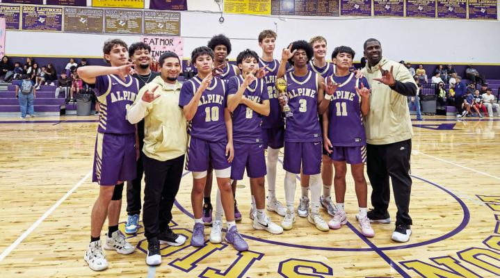 The Alpine Varsity Bucks Basketball team took home the championship this past weekend during the Wilson-Stice Invitational, winning all their matchups in deciding fashion. Photo by Kara Gerbert