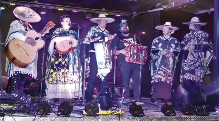 Traditional Mexican Mariachi music closed out the festivities on Friday night during this year’s artwalk. The upbeat stylings of Mariachi Santa Cruz entertained the crowds of revelers in downtown Alpine. Photo courtesy of David Kowal