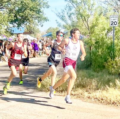 Kaden Lees of Marathon placed first in the Boys’ Division II cross-country meet recently in Marathon’s first meet in Midland. Courtesy photo