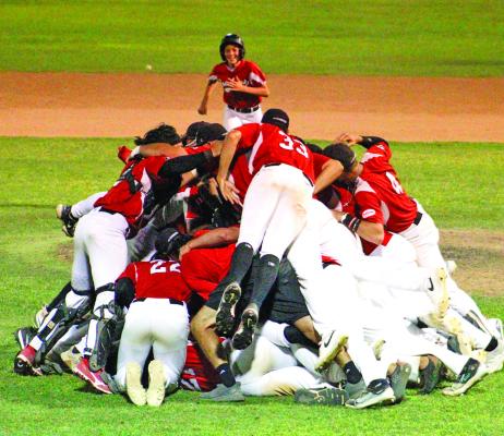 The Alpine Cowboys took the season by storm and walked away with the 2024 Pecos League Championship after defeating the Pacific Division Champion San Raphael Pacifics at Kokernot Field this past weekend. The Cowboys went 2-0 against the Pacifics during this championship series and this is the 13th championship that Cowboys baseball has won during the history of Kokernot Field. They close out a stellar year, never dropping a single series this season. Photo by Tristian Barragan
