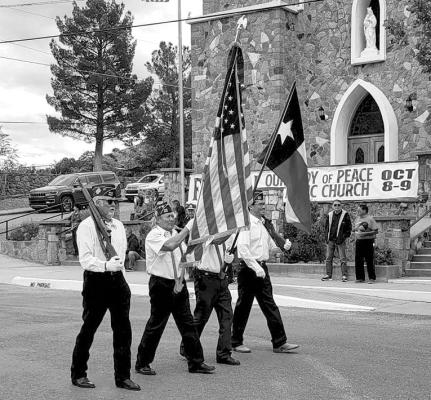A patriotic parade