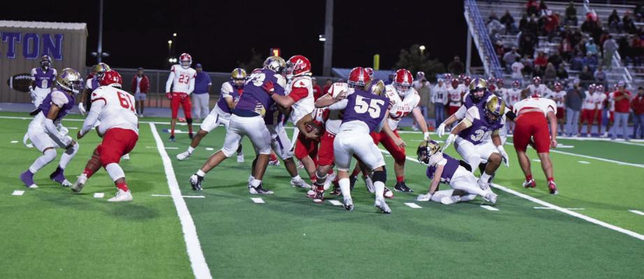 Alpine struggled against a Buffaloes offense last week during the bi-district contest in Fort Stockton. Photo courtesy of Noe Lujan
