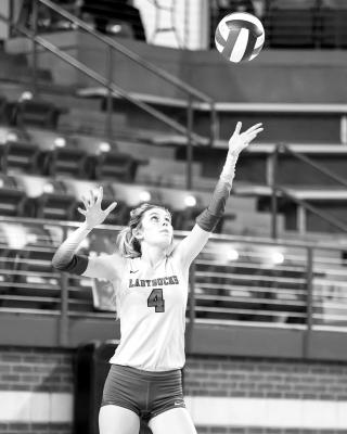 Lady Bucks volleyball dominates in district opener against Kermit