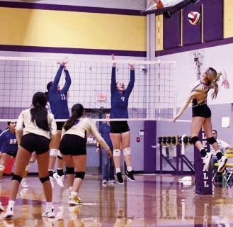 Lady Buck Ali Maroney goes up at last week’s volleyball game against Buena Vista. Avalanche photo by J.T. Maroney