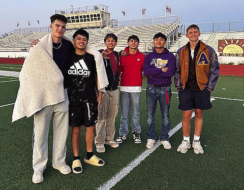 Alpine High School seniors welcomed the sunrise on Sunday with pancakes, games, and fellowship as they get ready for their final year of high school. Photos by Cynthia Payne
