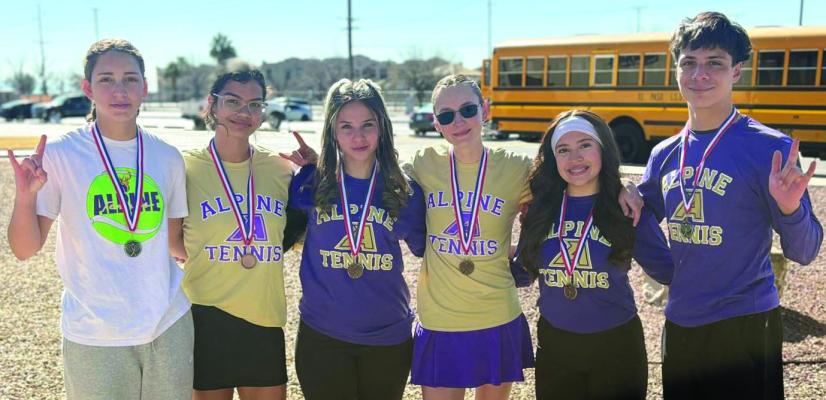 The AHS Tennis team traveled to the Lower Valley outside El Paso, competing at Clint, San Elizario, and Fabens High Schools in the Lower Valley Invitational last Friday and Saturday. Courtesy photo