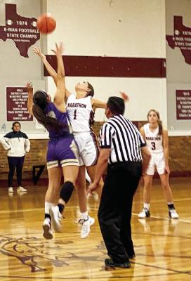 The Alpine Lady Bucks faced off against the Marathon Mustangs last Tuesday but would ultimately fall during double overtime. Courtesy photo