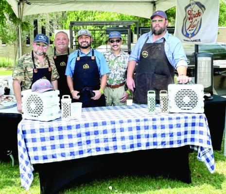 College Station’s Troubadour Festival hosted around 30 of the top BBQ restaurants and pit masters in the state last weekend. Among these BBQ aficionados was the team from the Brick Vault Brewery and BBQ featuring Jared Marriot, Felipe Fierro, Jerek Lara, Ricky Castillo of Mill Scale Metal Works, and pitmaster Phillip Moellering. Courtesy photo