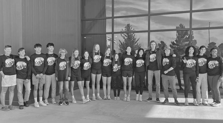 The AHS Runnin’ Bucks cross-country team headed to Lubbock on Monday to compete at the regional competition. The team was all smiles as they prepared to head north to put their running prowess to the test. Courtesy photo