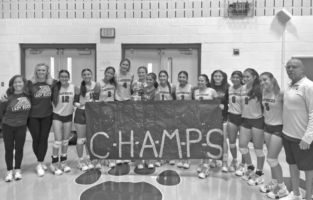 Alpine Lady Buck varsity District 4-3A champions. Courtesy photo