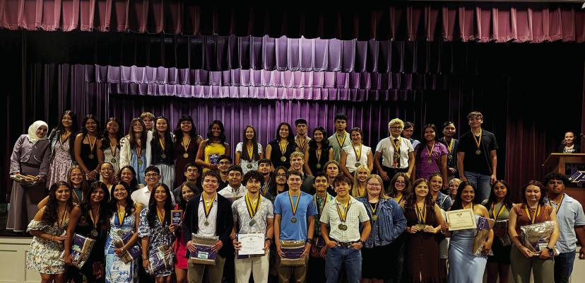 Alpine High School held its annual academic awards ceremony Monday night, celebrating the outstanding accomplishments of many of its students. These students excelled in everything from Art to Welding, and everything in between. Congratulations and Go Bucks! Photo by Kara Gerbert