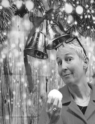 Coach Cory Cason is making her wishes of a white Christmas known as she holds the ever-popular snowball everyone looks forward to once that white stuff hits the ground. Courtesy photo