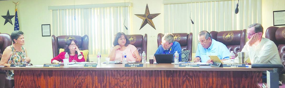 The Alpine City Council’s last meeting with current members on Tuesday. Photo by Joh Covington