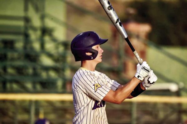 Teagan Emerson helped lead the Alpine Bucks varsity to victory over the Kermit Yellowjackets this past Friday. Emerson went 4-for-5 at the plate, with a single in the first, second, and fourth innings along with a double in the sixth. Photo by Felipe Fierro