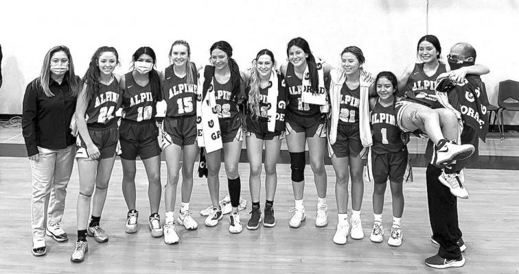 Lady Bucks celebrate a win