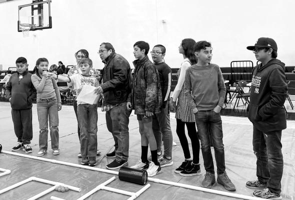 The Alpine Middle School robotics team competed early last month at JM Hanks Early College High School in El Paso for the first time in the aerial drone competition. All participating teams made the semi-finals, with one team advancing to the finals. Courtesy photo
