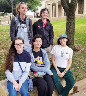 Alpine High School students who placed high enough at the district level UIL competition went on to compete last Friday and Saturday in Abilene at the regional UIL competition. This year’s competitors advancing to the regional contest are, Front: freshman Lillian Stewart, senior Azra Gunes, and junior Alyssa Nanez. In back are sophomore Hatfield Cason, and senior Zane Billings.