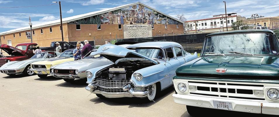 The Fiesta 1888 Classic Car Show filled a whole city block of Murphy Street at noon on Aug. 20. Winner Juan Fuentez from Del Rio won the People’s Choice Award with his 1967 Chevelle Super Sport and received $200 in cash. Courtesy photo