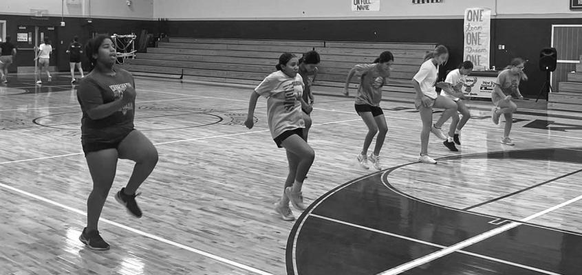 Alpine Lady Bucks are putting in their time in the gym this summer, working on strength and conditioning for the upcoming sports season. Courtesy photo