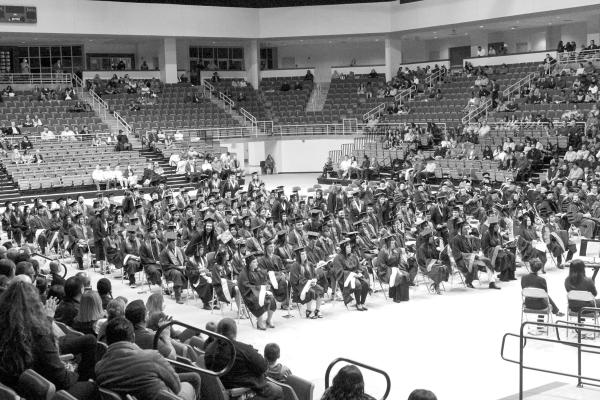 Sul Ross held its winter graduation ceremony last month at the Pete P. Gallego Center. Sul Ross graduated 141 students from the Alpine campus. Photo by Joh Covington