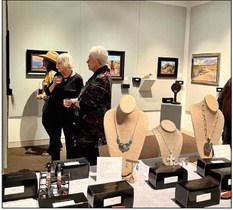 Trapping shows off artwork